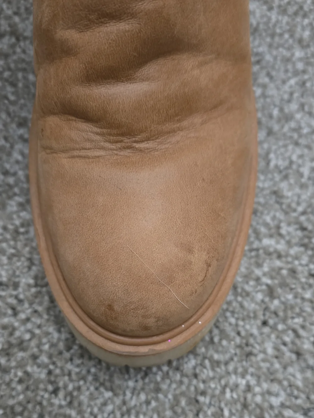 Free People Tan Chelsea Platform Boots Size 39 Size 8 Womens